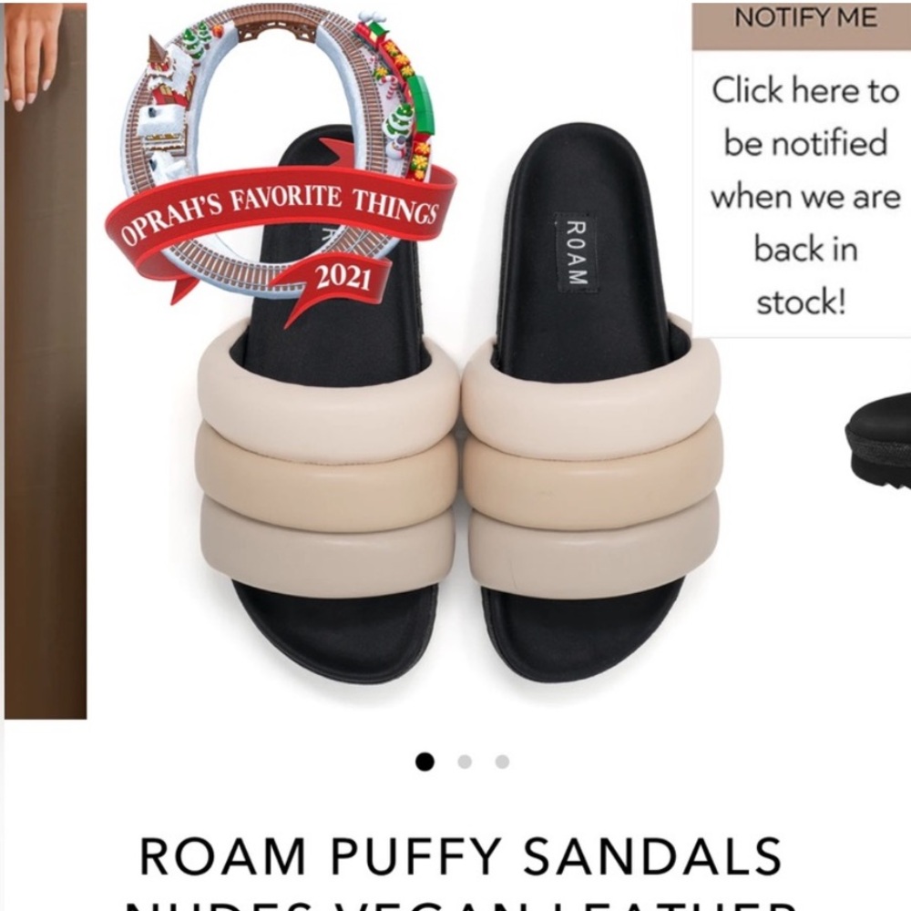 ISO FOR THESE IN 8 ROAM Women's Puffy Sandals in Brown and Black